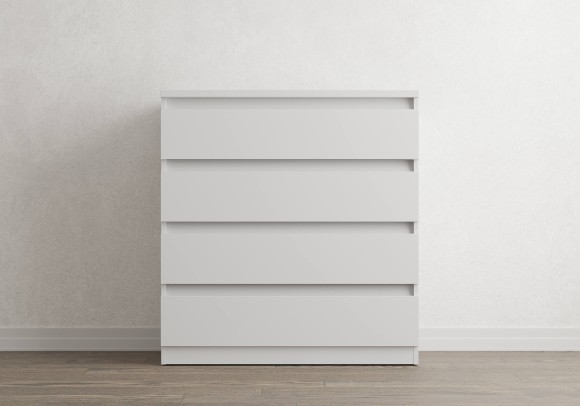 Комод Aksel 4 ящика (белый)