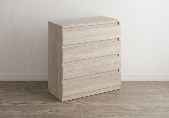 Комод Aksel 4 ящика (дуб сонома) 