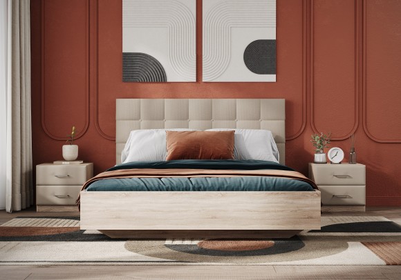 Кровать Luiza (дуб сонома) 